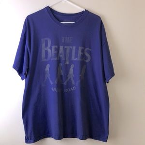 The Beatles Abbey Road 2011 apple corps limited blue t-shirt sz XL